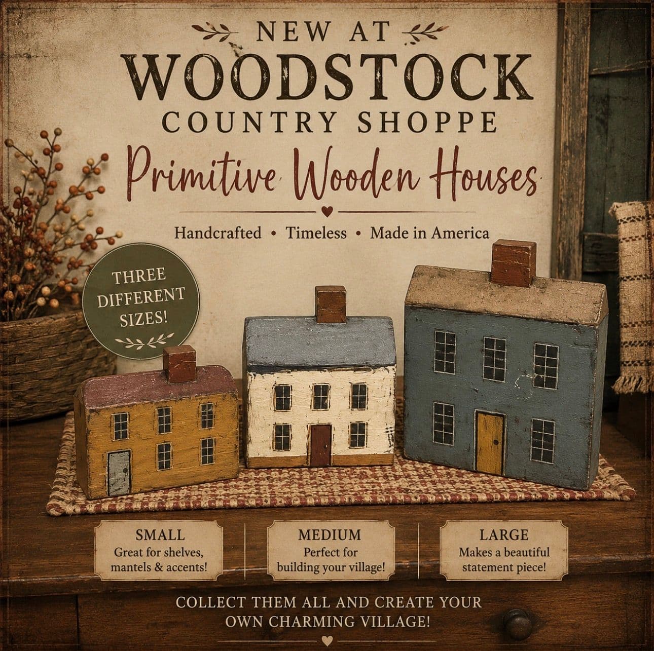 Primitive Wooden Houses